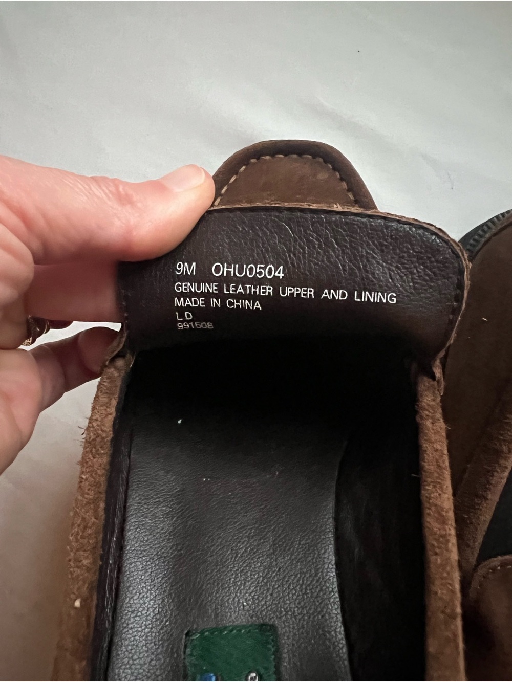 L.L. Bean Woman’s Dark Brown Suede Slip-On Loafers - Picture 4 of 5